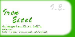 iren eitel business card